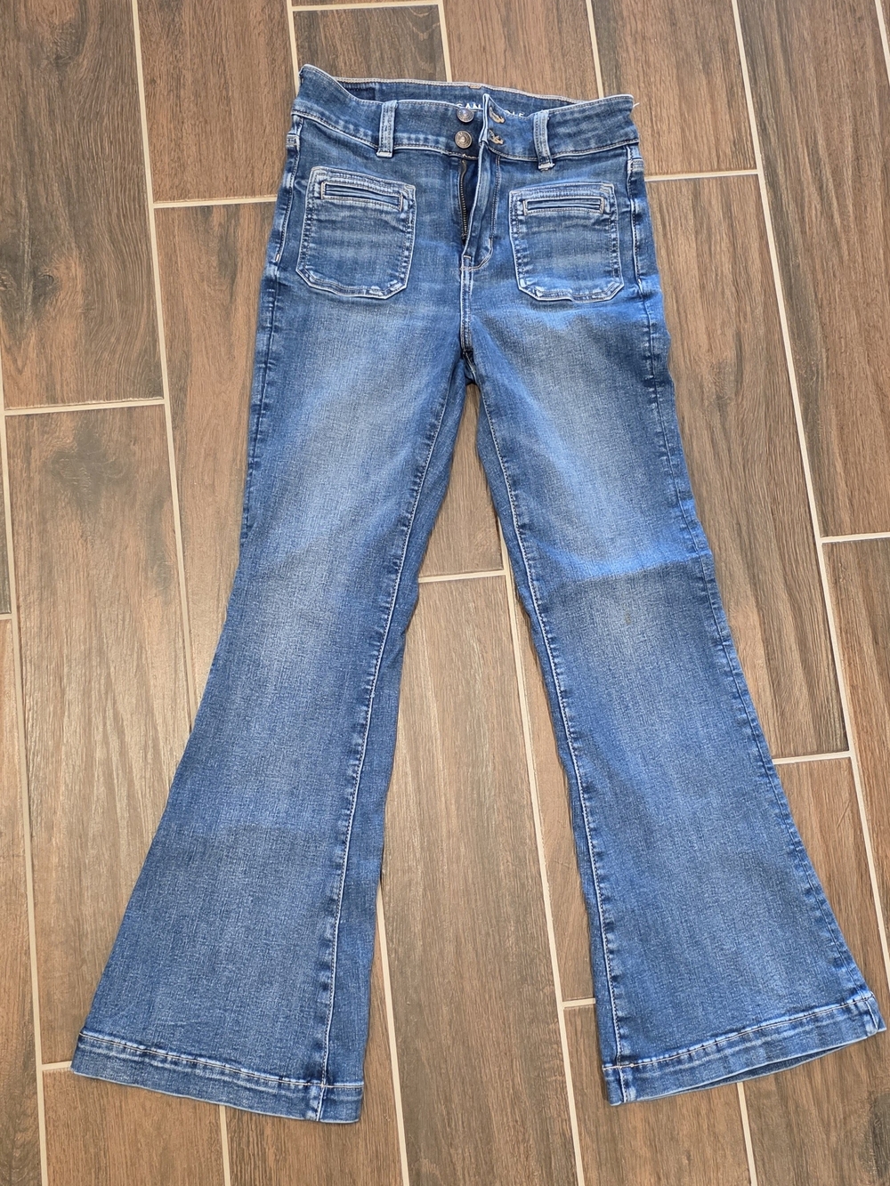 American Eagle Outfitters Medium Blue Flare Jeans